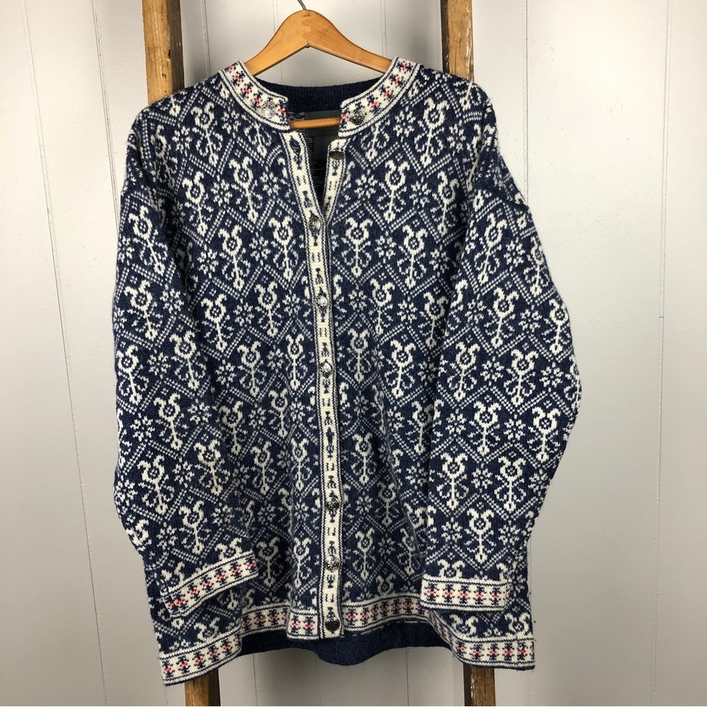 Squaw Valley Wool Fair Isle Nordic Cardigan Sweater